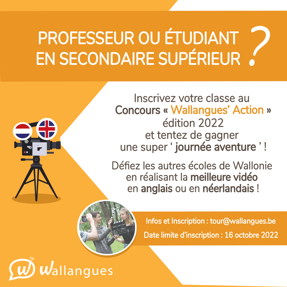 Le concours scolaire "Wallangues'Action"est de retour