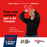 Affiche Jobday du Service Public de Wallonie