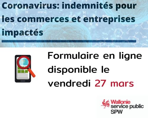 Indemnités pour les commerçants et entreprises impactés par la crise du coronavirus
