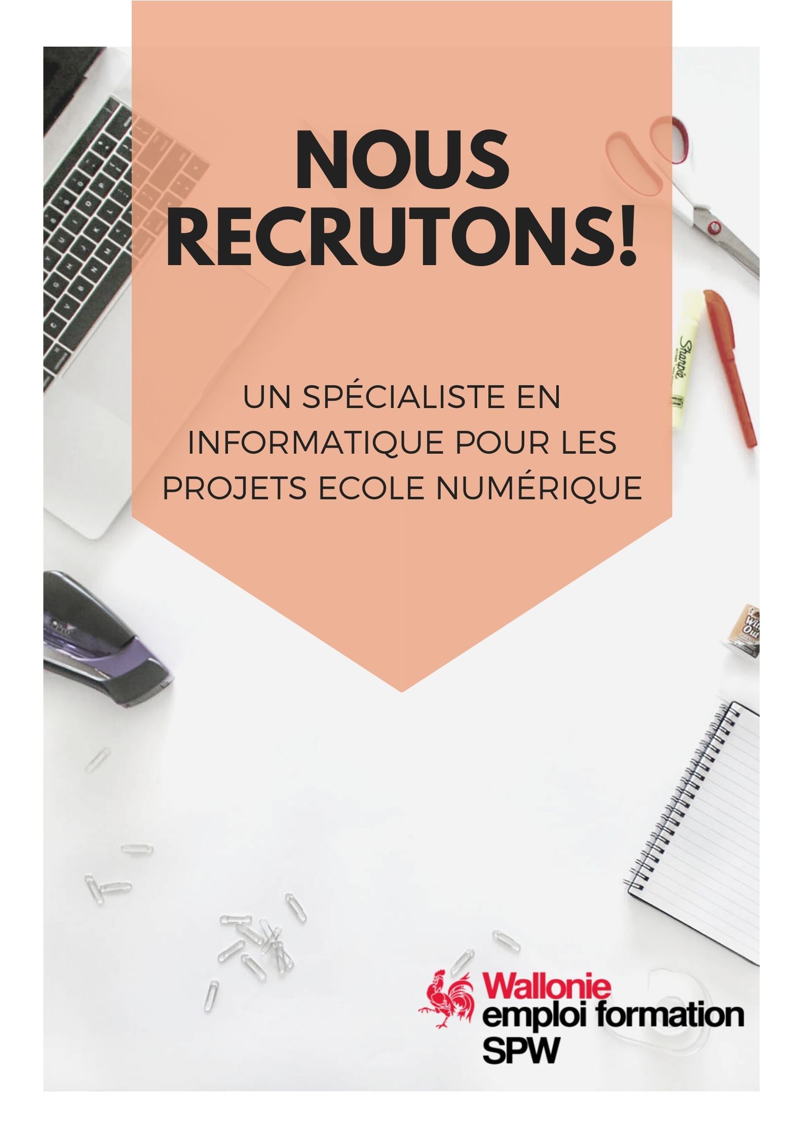 Nous recrutons un spécialiste en informatique