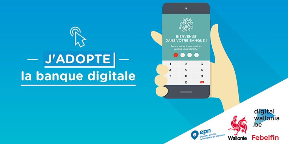 "J'adopte la banque numérique" : des formations au sein des EPN de Wallonie